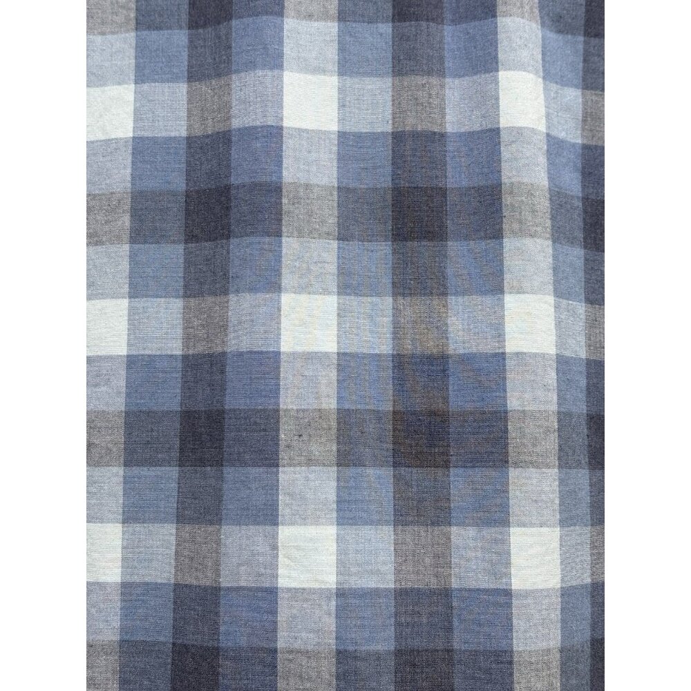 LEE Men's Shirt Premium Select Large Blue Plaid Short Sleeve Button Down GUC - Picture 2 of 11